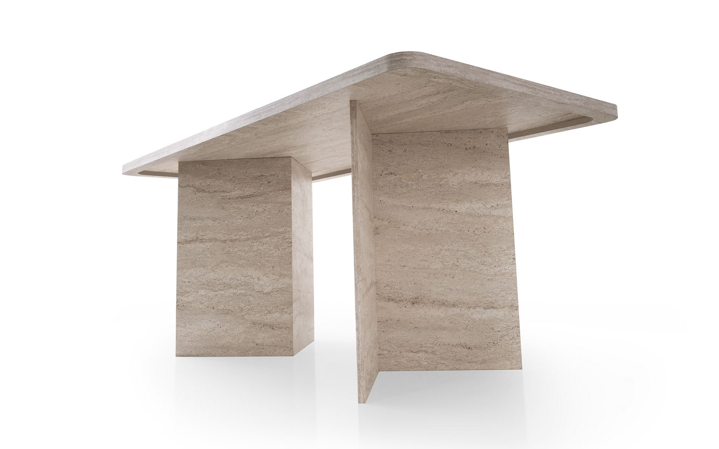 Masa dining Siela, decor travertin  8